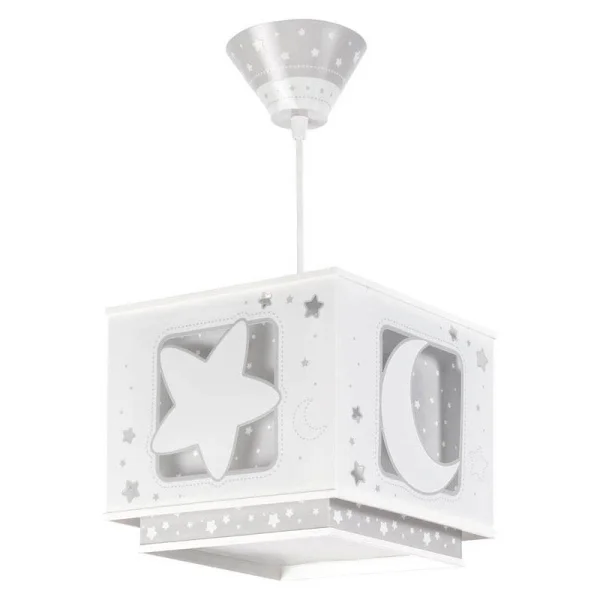 Décorez leur chambre avec une lampe pour enfants en forme de lune grise | Lúzete