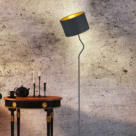 LAMPADAIRE FLEXIBLE MIDDLETON NOIR E27