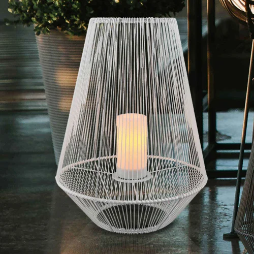 FAROL DE EXTERIOR SMD LED 2 W  SOLAR 51 CM BLANCO RIVER