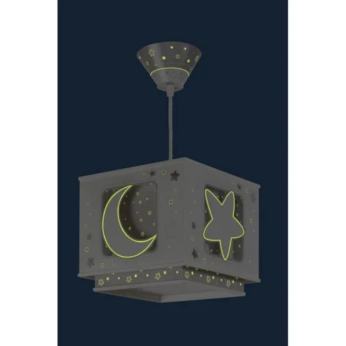 Décorez leur chambre avec une lampe pour enfants en forme de lune grise | Lúzete