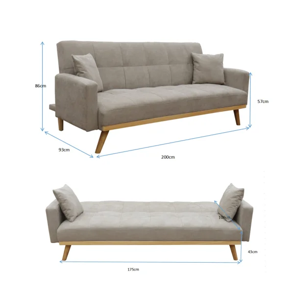 LIT SOFA KAKI REGINA