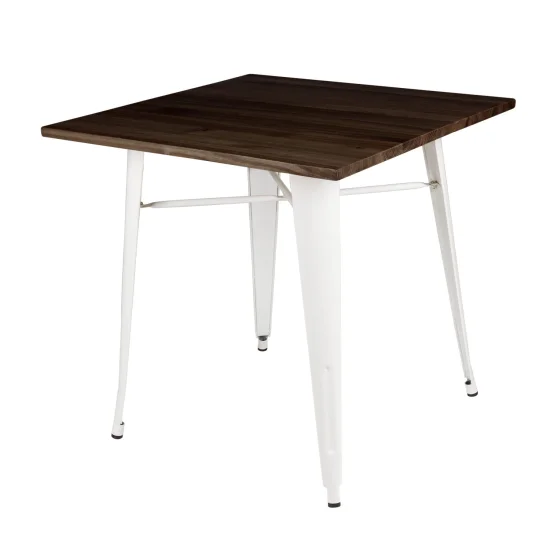 TABLE JOSEPHINE BLANC HÊTRE FONCÉ 2