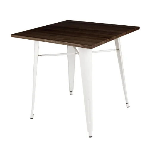 TABLE JOSEPHINE BLANC HÊTRE FONCÉ TABLE JOSEPHINE BLANC HÊTRE FONCÉ