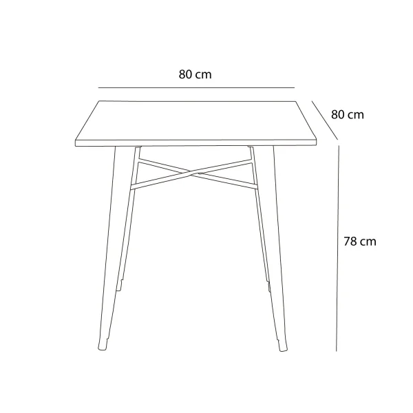 TABLE JOSEPHINE BLANC HÊTRE FONCÉ TABLE JOSEPHINE BLANC HÊTRE FONCÉ
