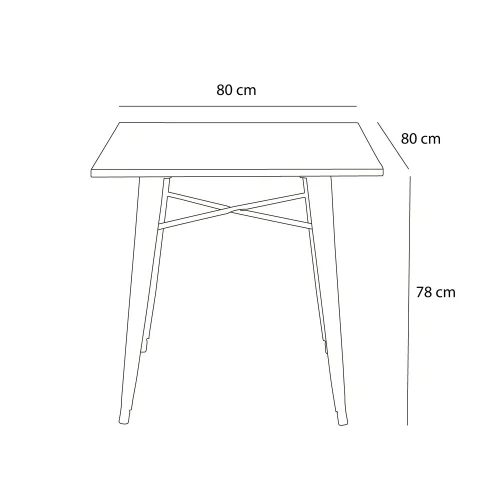 TABLE JOSEPHINE BLANC HÊTRE FONCÉ TABLE JOSEPHINE BLANC HÊTRE FONCÉ