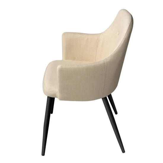 FAUTEUIL GUNNAR ARENA PIEDS NOIRS 2