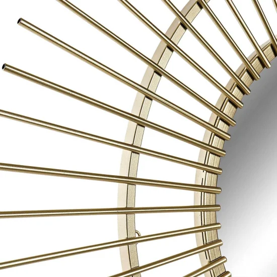 MIROIR MÉTALLIQUE DORÉ ESTRELICIA 2