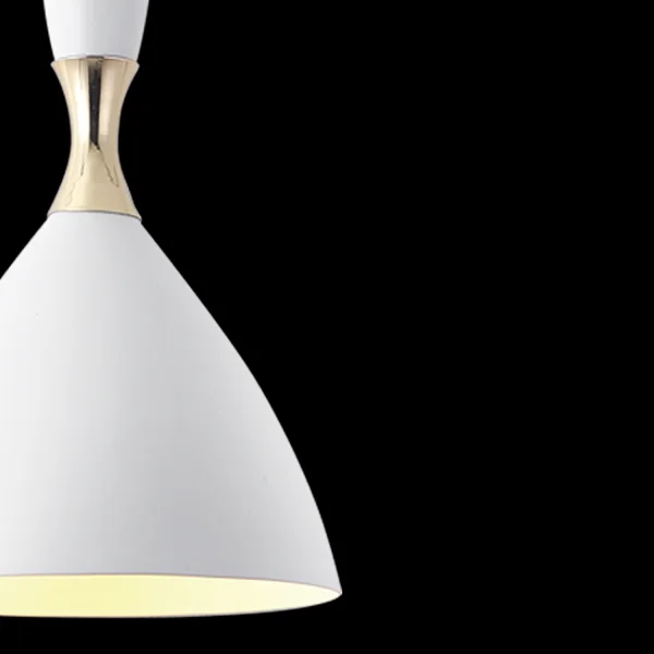 SUSPENSION BLANC/DORÉ BRICE