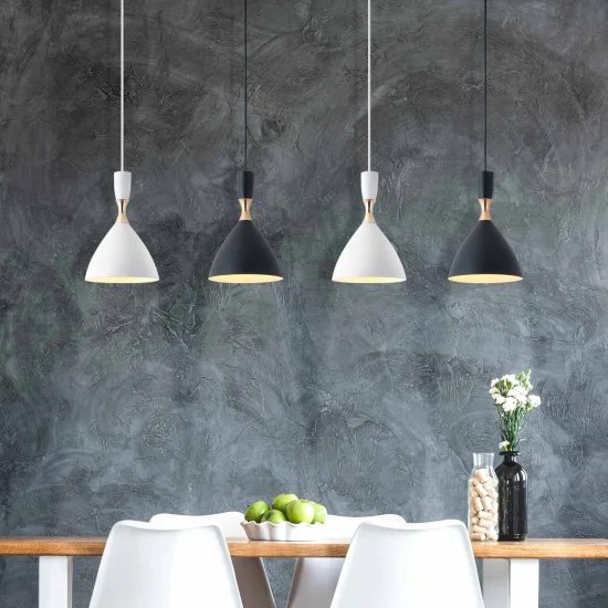 SUSPENSION BLANC/DORÉ BRICE 2