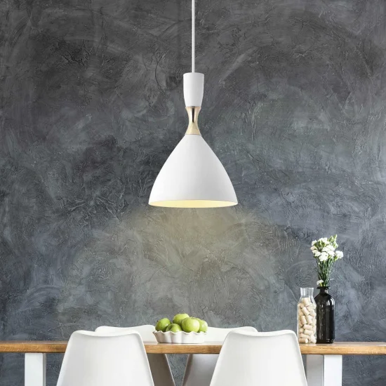 SUSPENSION BLANC/DORÉ BRICE