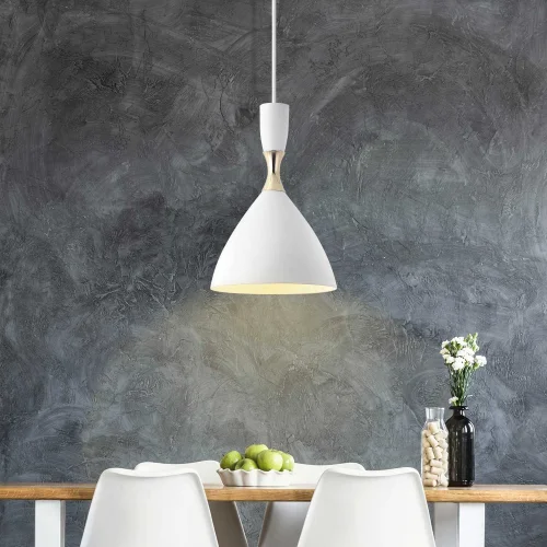 SUSPENSION BLANC/DORÉ BRICE