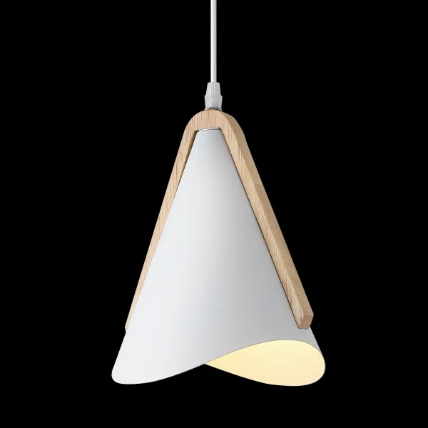 LÁMPARA DE TECHO BLANCO/MADERA ROSELLE