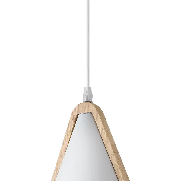 LÁMPARA DE TECHO BLANCO/MADERA ROSELLE