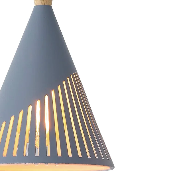 LÁMPARA DE TECHO GRIS ELNA