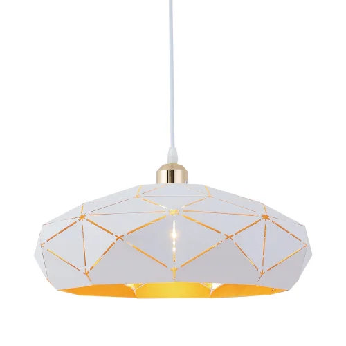 LÁMPARA DE TECHO BLANCO/DORADO KESHI