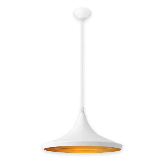 LÁMPARA DE TECHO ACERO BLANCA Ø 36 CM ODELL 2