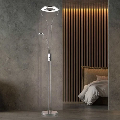 LED CARROUSEL 20W LAMPE DE PLANCHER CHROMÉE LED CARROUSEL 20W LAMPE DE PLANCHER CHROMÉE