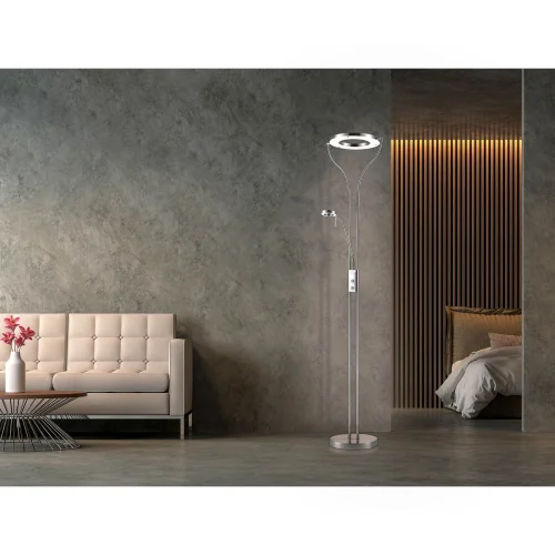LED CARROUSEL 20W LAMPE DE PLANCHER CHROMÉE LED CARROUSEL 20W LAMPE DE PLANCHER CHROMÉE