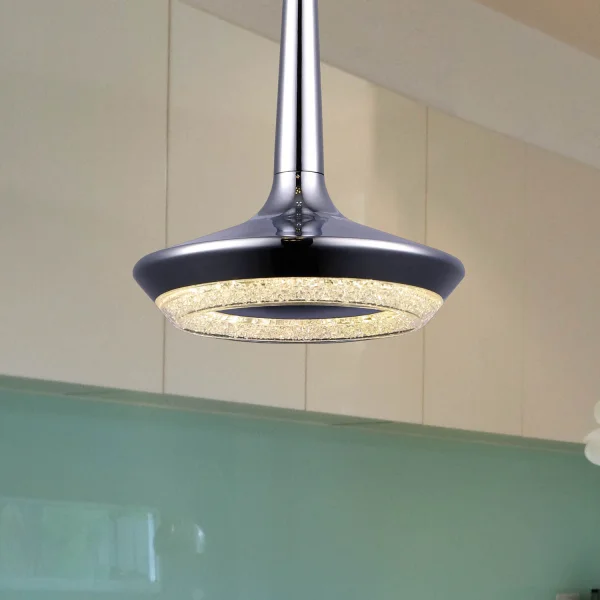 CONDUIT CHANTAL PENDENTIF LAMPE 9W CHROME
