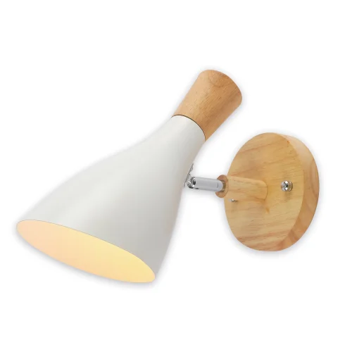 APLIQUE DE PARED MADERA/BLANCO HERDIS