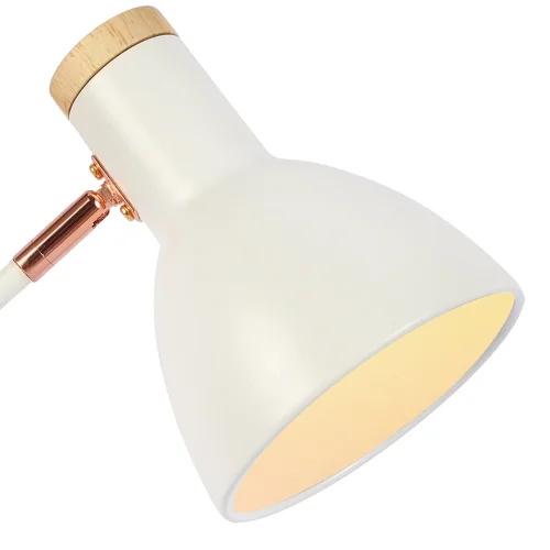 LÁMPARA DE MESA BLANCO/ORO ROSA ARLETH