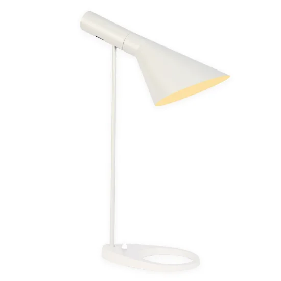 LÁMPARA DE MESA ACERO BLANCO BRENNA 2