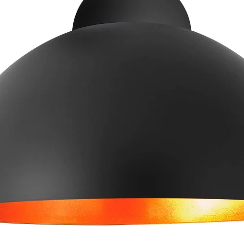 LÁMPARA DE TECHO Ø 40 CM NEGRO/DORADO MONTSERRAT LÁMPARA DE TECHO Ø 40 CM NEGRO/DORADO MONTSERRAT