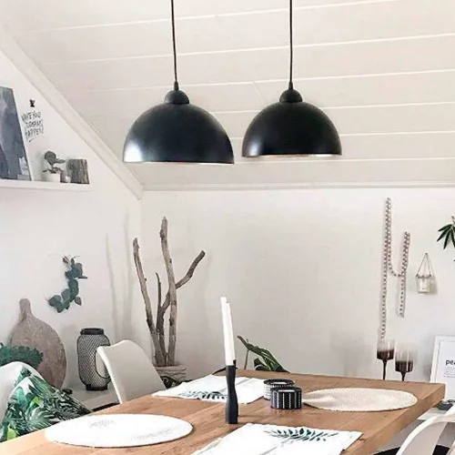 LÁMPARA DE TECHO Ø 40 CM NEGRO/DORADO MONTSERRAT LÁMPARA DE TECHO Ø 40 CM NEGRO/DORADO MONTSERRAT