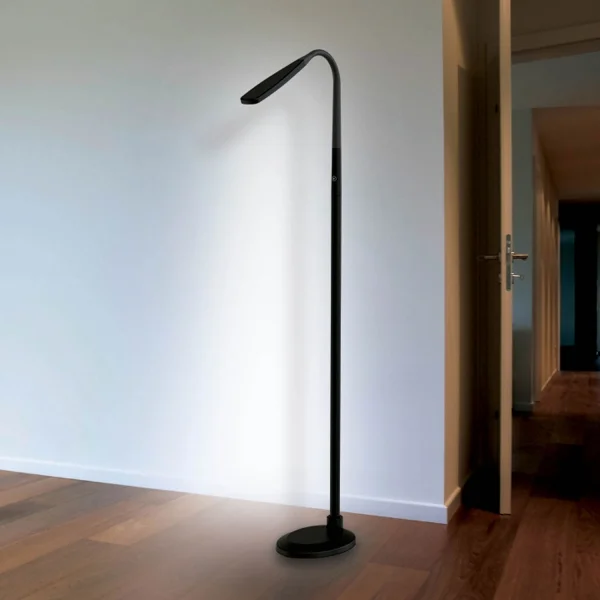 LAMPE DE SOL CANDELA À LED NOIR DE 9W