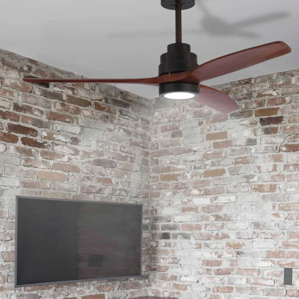 VENTILATEUR DE PLAFOND CONDUIT KALEO 15W 4000K CAFÉ