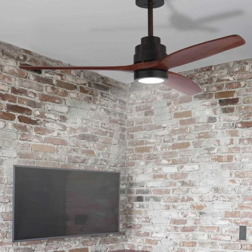 VENTILATEUR DE PLAFOND CONDUIT KALEO 15W 4000K CAFÉ