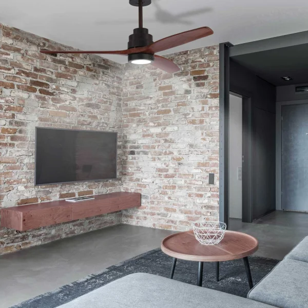 VENTILATEUR DE PLAFOND CONDUIT KALEO 15W 4000K CAFÉ