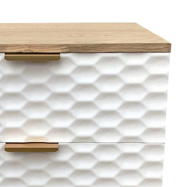 TABLE DE CHEVET 2 TIROIRS ASGER