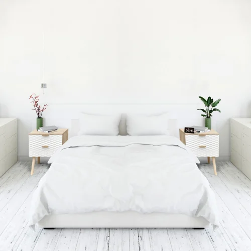 TABLE DE CHEVET 2 TIROIRS ASGER