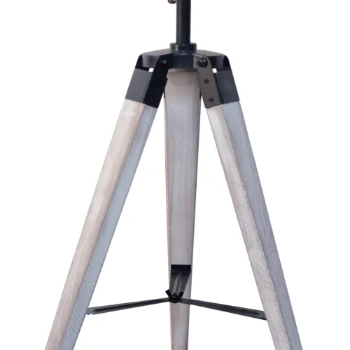 LAMPE DE TABLE COSME EN ACIER VIEILLI BLANC AVEC GRILLE