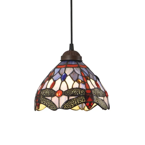 SUSPENSION 1 LUMIÈRE 20 CM TIFFANY LIBELLULE SUSPENSION 1 LUMIÈRE 20 CM TIFFANY LIBELLULE