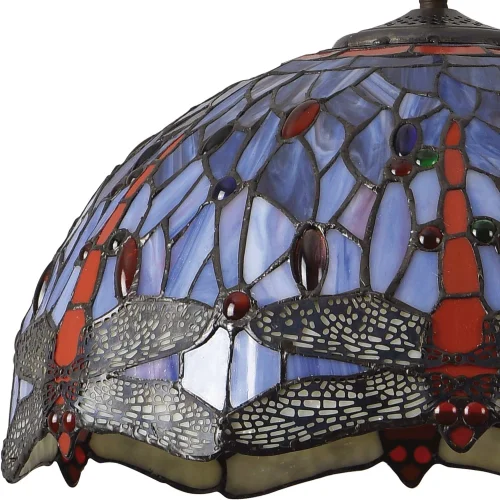 SUSPENSION 2 LUMIÈRES 40 CM TIFFANY LIBELLULE