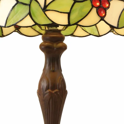 LAMPE DE TABLE 2 LUMIÈRES 40 CM TIFFANY GRAPE