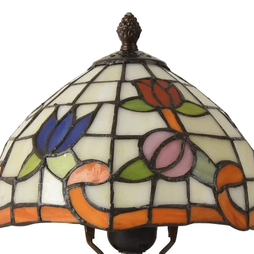LAMPE DE TABLE 1 LUMIÈRE 20 CM TIFFANY BLOSSOM