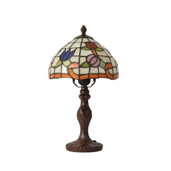 LAMPE DE TABLE 1 LUMIÈRE 20 CM TIFFANY BLOSSOM 2