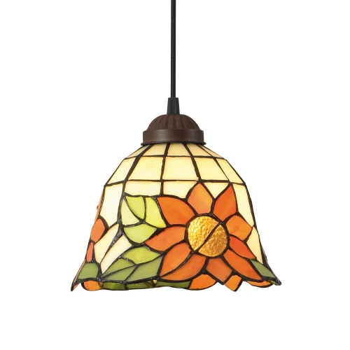 LÁMPARA DE TECHO 1 LUZ 20 CM TIFFANY SUNFLOWER LÁMPARA DE TECHO 1 LUZ 20 CM TIFFANY SUNFLOWER
