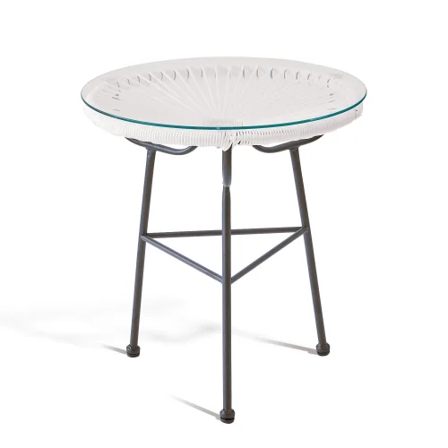 TABLE BLANCHE DE RESSORTS DE MIAMI TABLE BLANCHE DE RESSORTS DE MIAMI