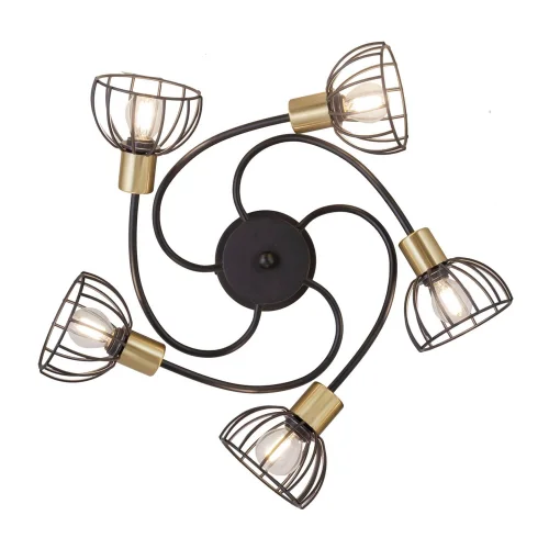 PLAFÓN DE TECHO 5 LUCES NEGRO MATE GABRIELLE PLAFÓN DE TECHO 5 LUCES NEGRO MATE GABRIELLE