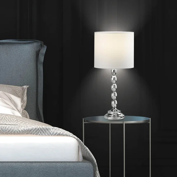 LAMPE DE TABLE 1 LUMIÈRE CHROME ABBY