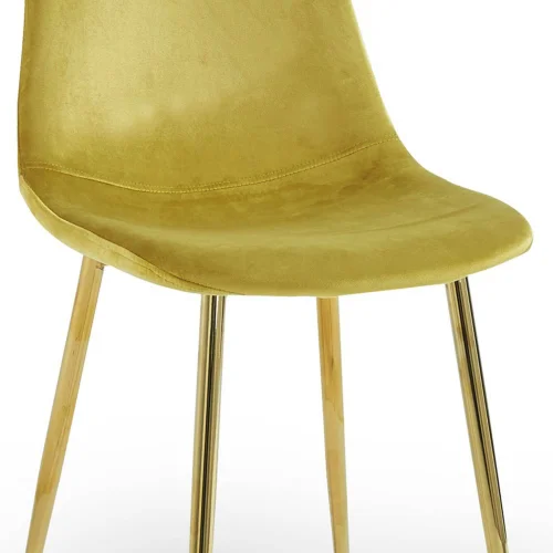 SILLA HADLEY TERCIOPELO DORADA