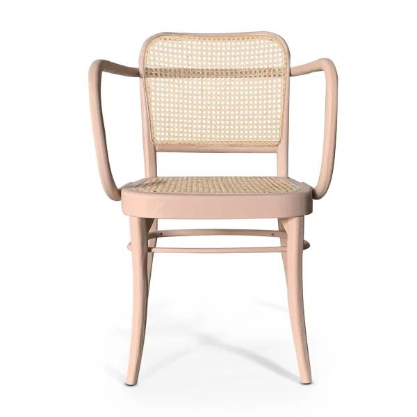 CHAISE HANNAH AVEC ACCOUDOIRS EN BOIS D'ORME ROSE