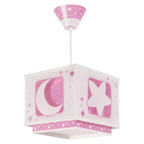 Lampe pour enfants en forme de lune rose avec éclairage | Lúzete