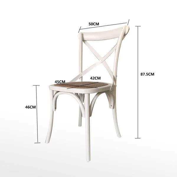 SILLA MADERA DE ABEDUL BLANCA GRETTE