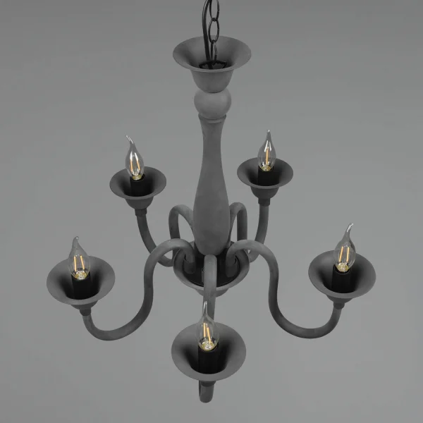 SUSPENSION 5 LUMIÈRES ANTHRACITE CAMILA SUSPENSION 5 LUMIÈRES ANTHRACITE CAMILA
