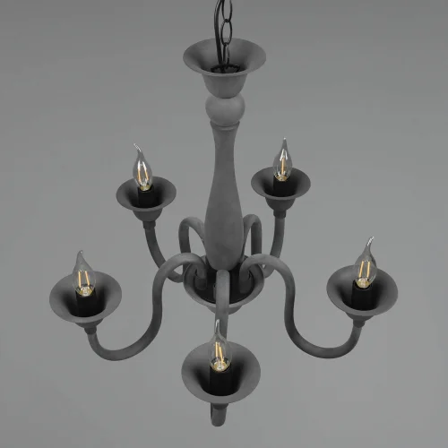 SUSPENSION 5 LUMIÈRES ANTHRACITE CAMILA SUSPENSION 5 LUMIÈRES ANTHRACITE CAMILA